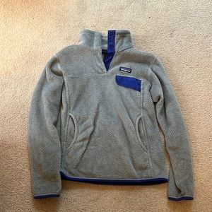 Patagonia grey and purple fleece
